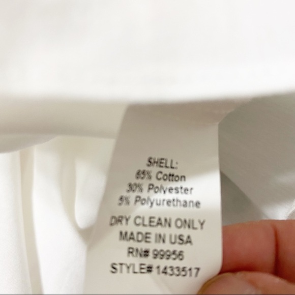 Shoshanna White Vivi Off The Shoulder Embroidered Summer Top 0 - Picture 8 of 9